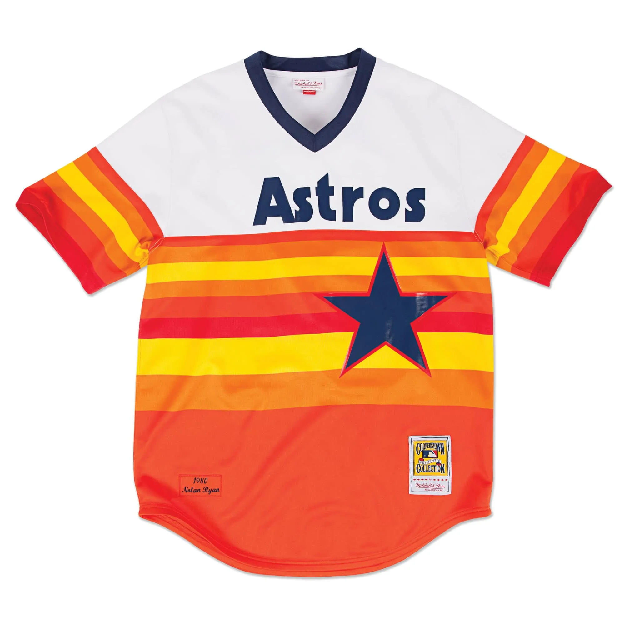 Men's Mitchell & Ness MLB Home Jersey - Houston Astros 80 Nolan Ryan sold by Zulily