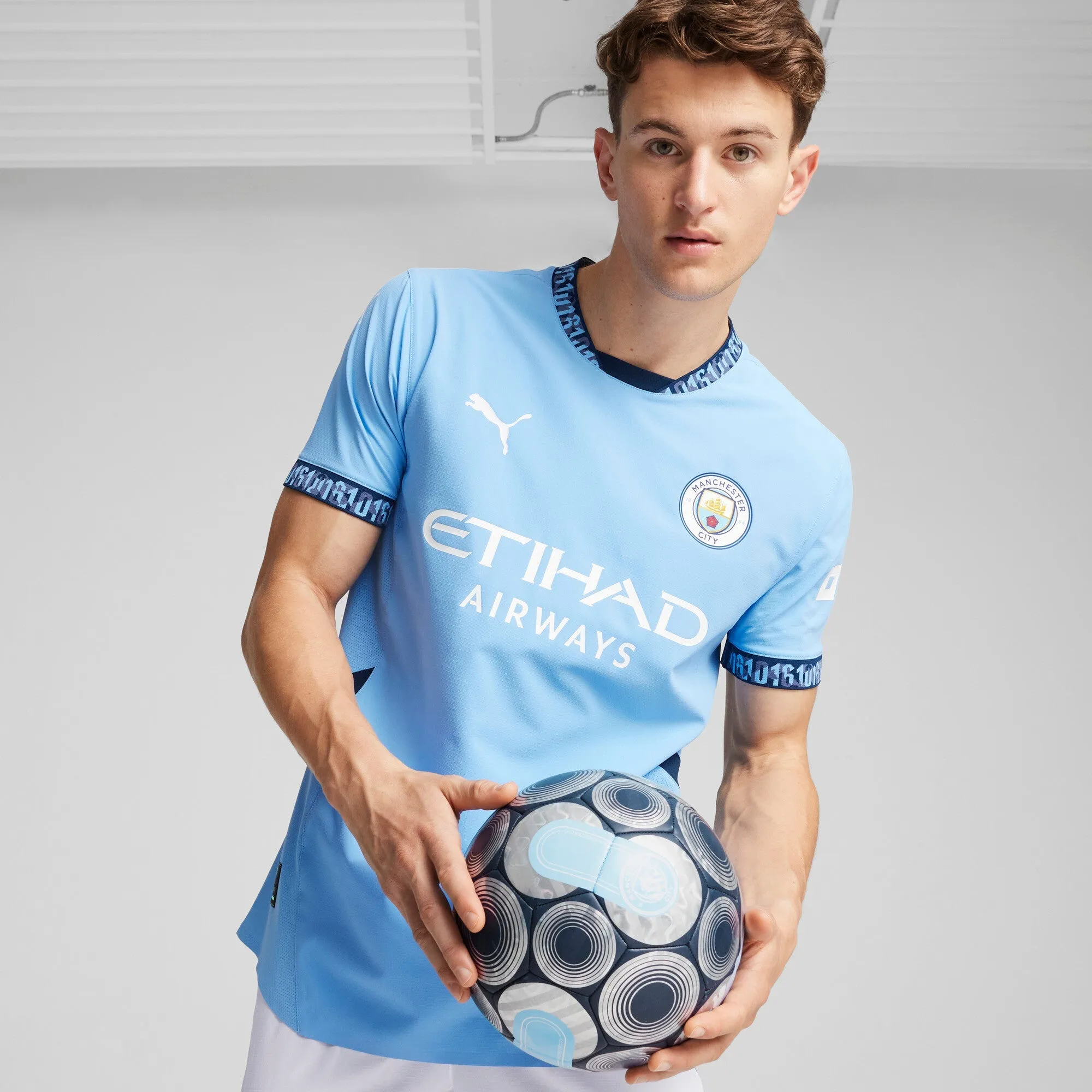 Men's Puma Mcfc Home Authentic Jersey sold by Zulily product image thumbnail 3