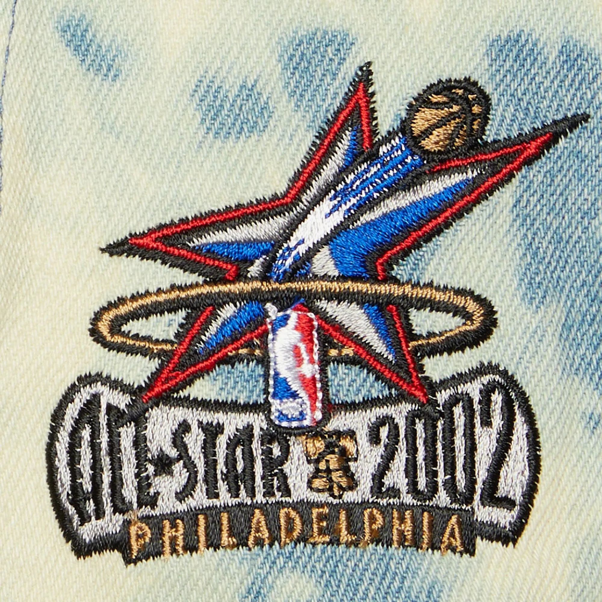 Men's Mitchell & Ness NBA Acid Wash Snapback Hwc 76Ers - Blue sold by Zulily product image thumbnail 3