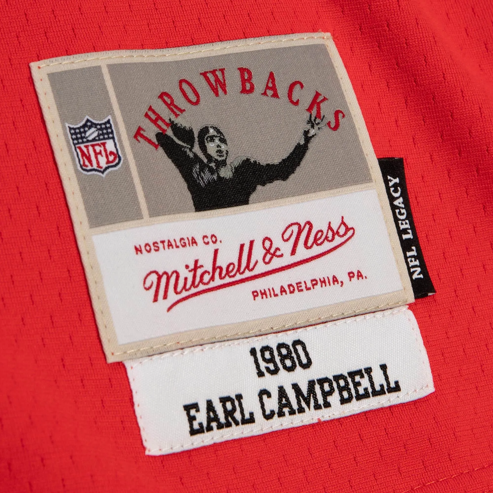 Mitchell & Ness NFL Split Legacy Jersey Houston Oilers 1980 Earl Campbell sold by Zulily product image thumbnail 4