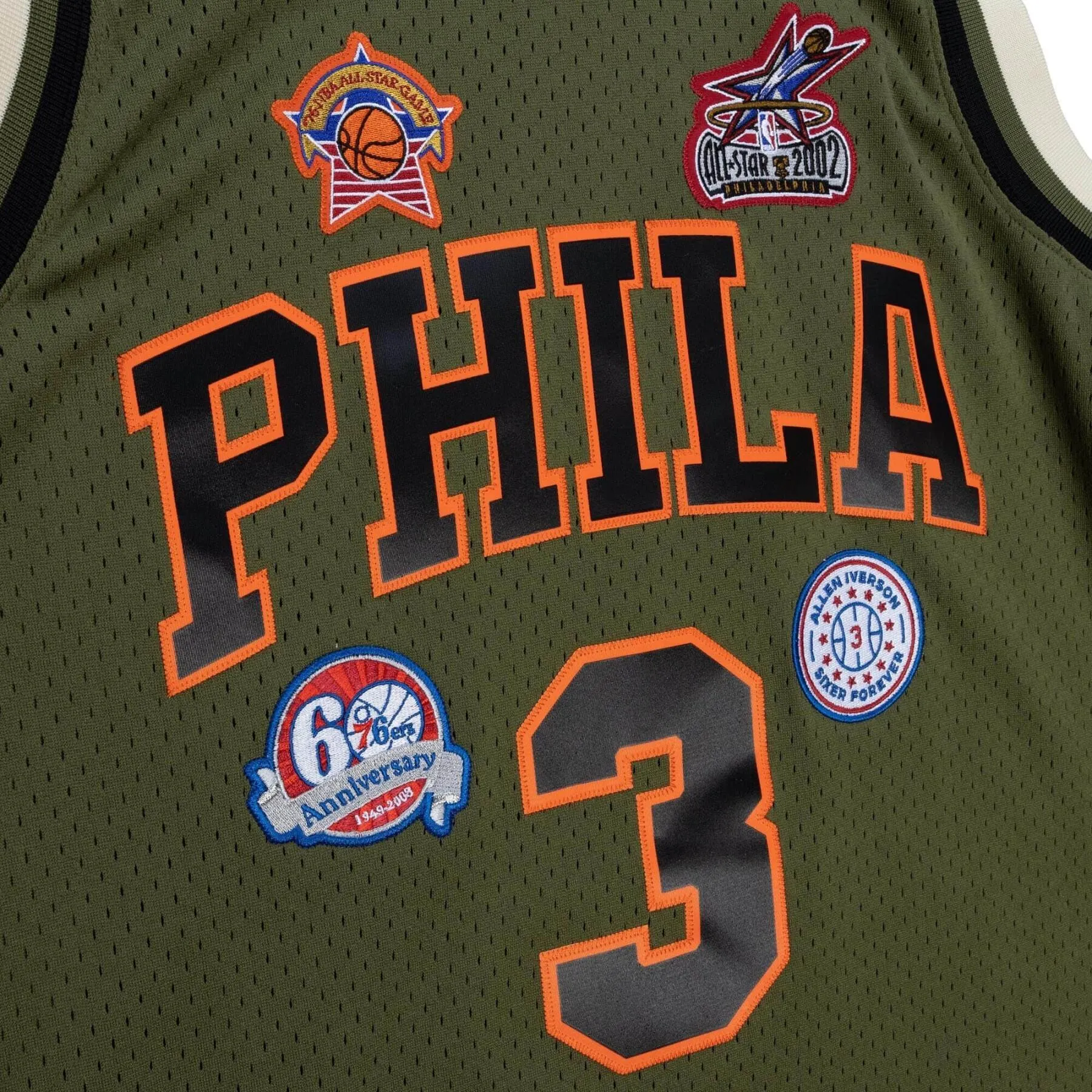 Men's Mitchell & Ness Flight Swingman Jersey 76Ers 1996 Allen Iverson sold by Zulily product image thumbnail 3