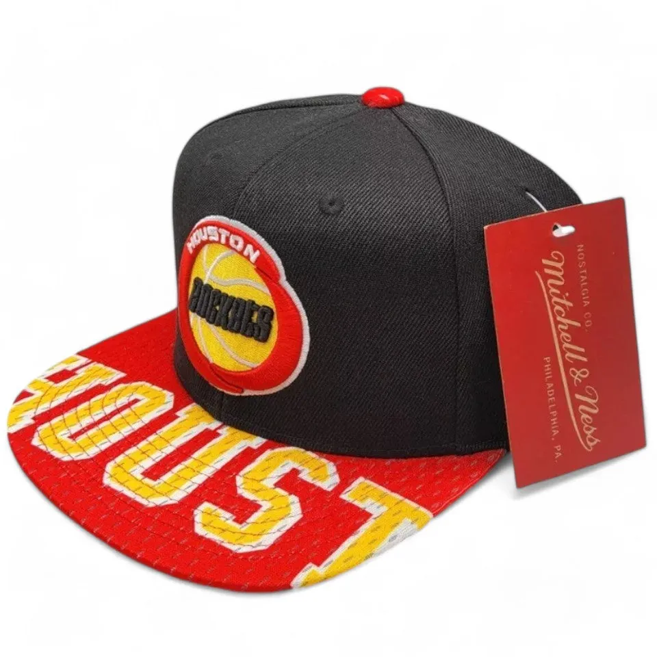 Men's Mitchell & Ness NBA Snapshot Snapback Hwc Rockets - Black-Red sold by Zulily product image thumbnail 2