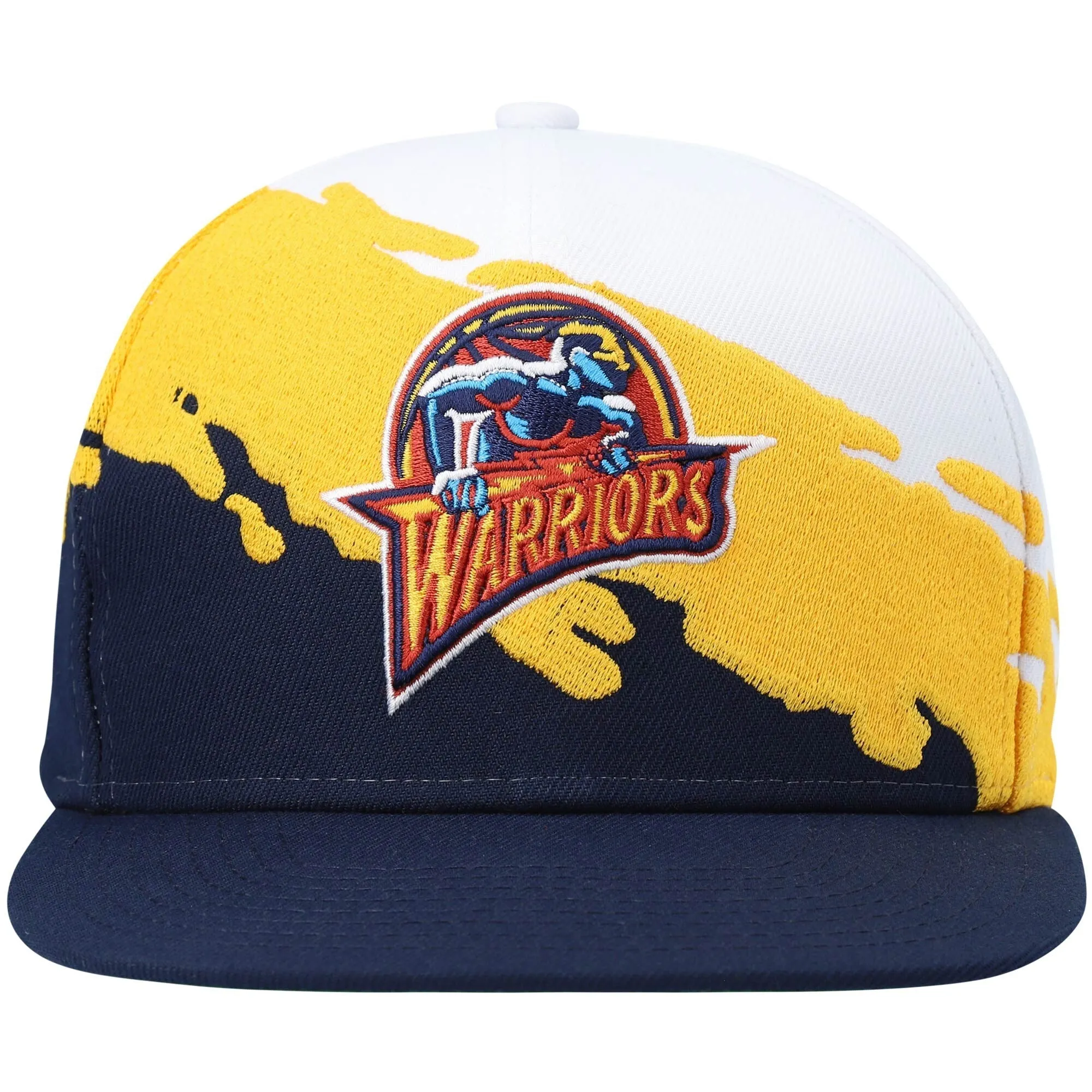 Men's Mitchell & Ness NBA Paintbrush Snapback Hwc Warriors - White-Navy sold by Zulily product image thumbnail 2