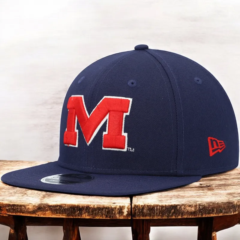 Men's New Era Ncaa Ole Miss Rebels 950 Snapback - Navy/Red made by New Era