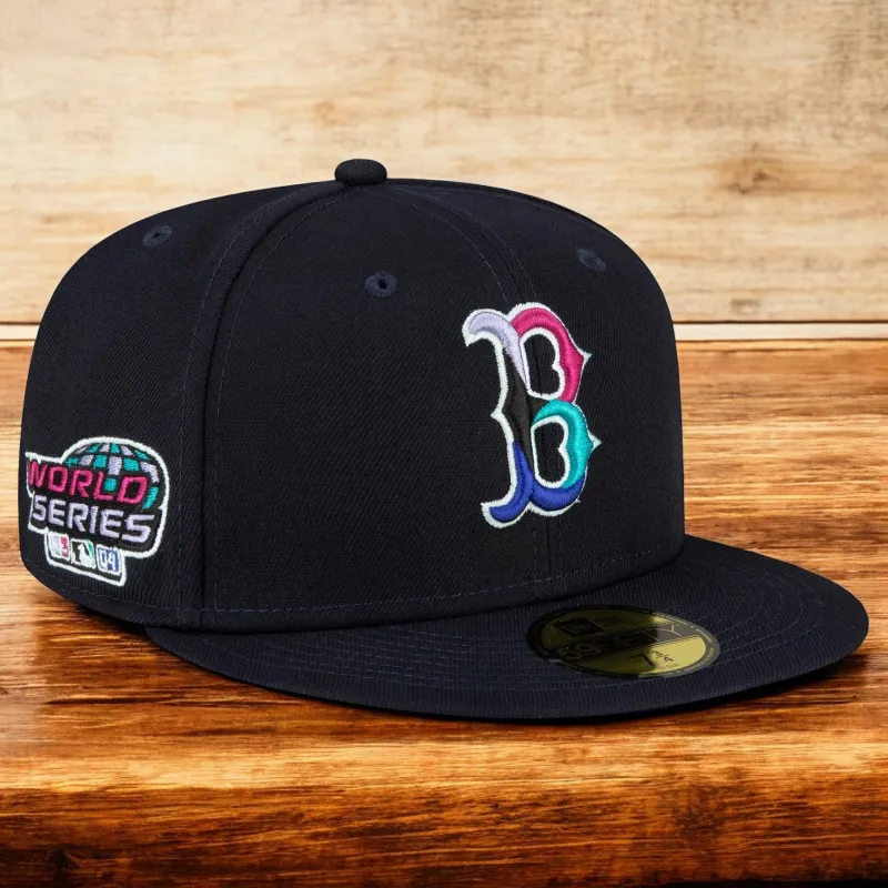 Men's New Era MLB Boston Red Sox 5950 Polar Lights Ws 04 Fitted-Navy sold by Zulily