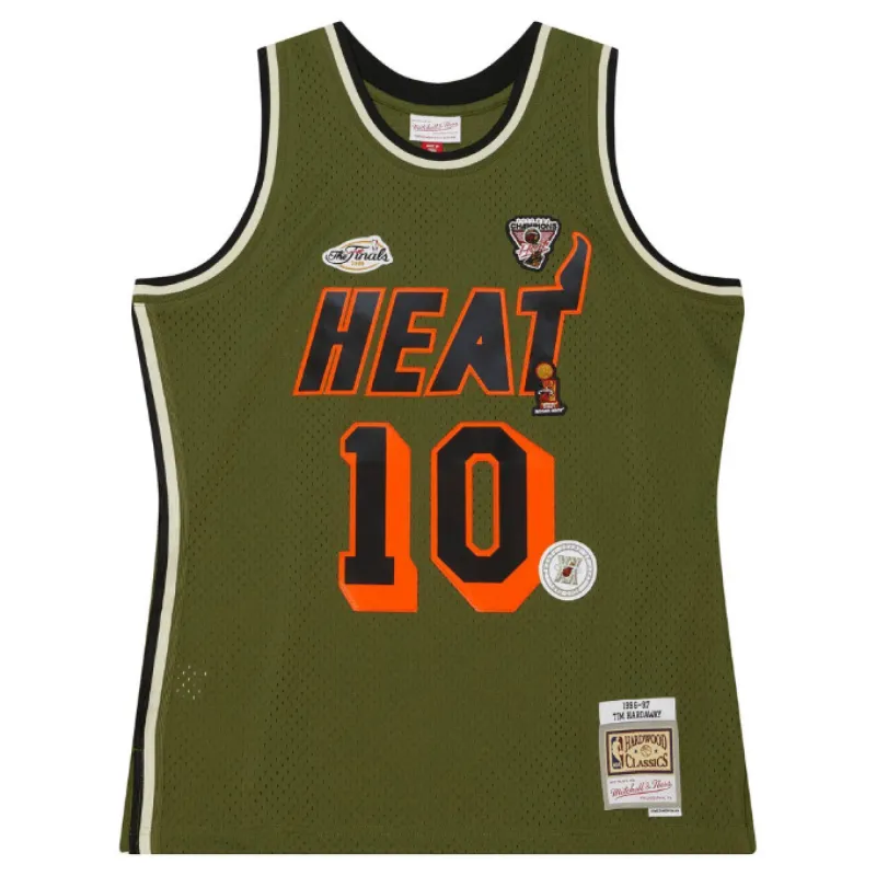Men's Mitchell & Ness Flight Swingman Jersey Heat 1996 Tim Hardaway sold by Zulily
