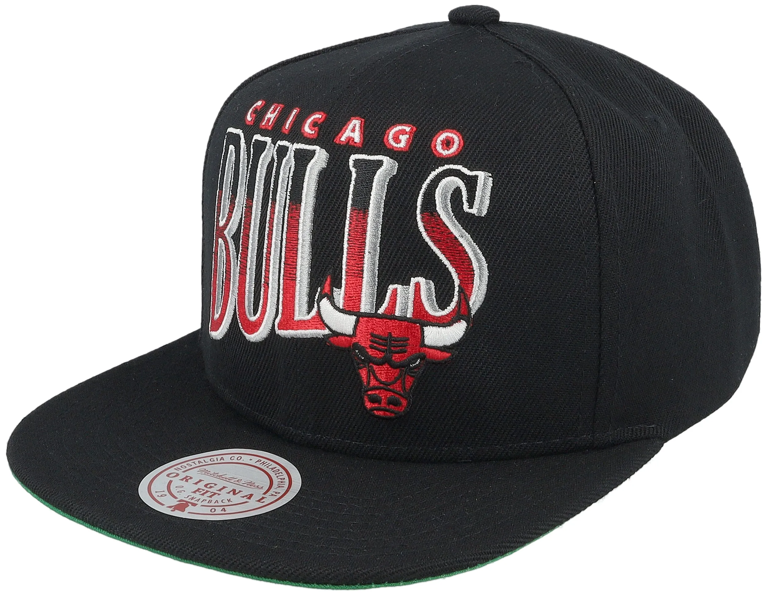 Men's Mitchell & Ness NBA Line Work Snapback Bulls sold by Zulily