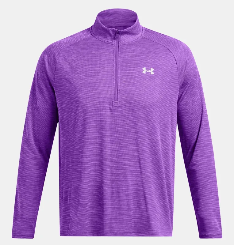 Men's Under Armour Long Sleeve Tech Textured 1/2 Zip High Neck sold by Zulily