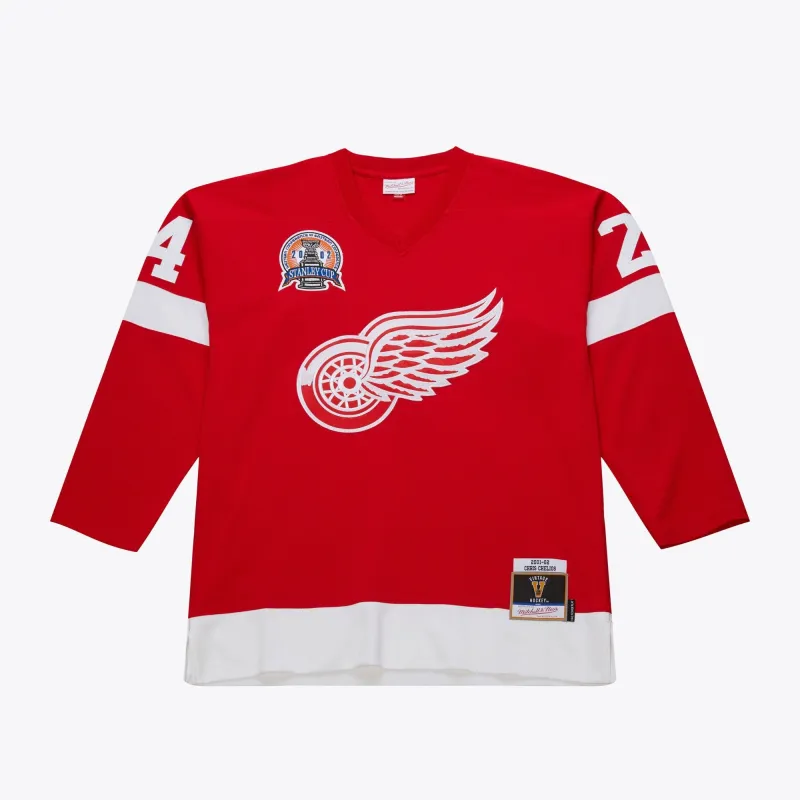 Men's Mitchell & Ness Nhl Dark Jersey Red Wings 2001 Chris Chelios sold by Zulily
