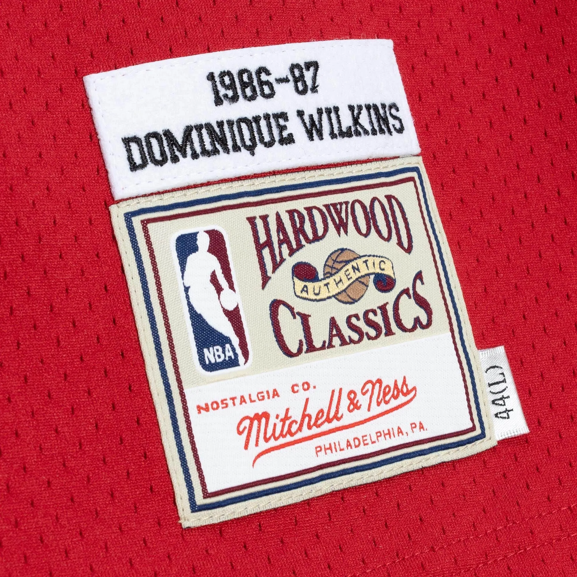 Mitchell & Ness NBA Authentic Jersey Atlanta Hawks 1987 Dominique Wilkins sold by Zulily product image thumbnail 4