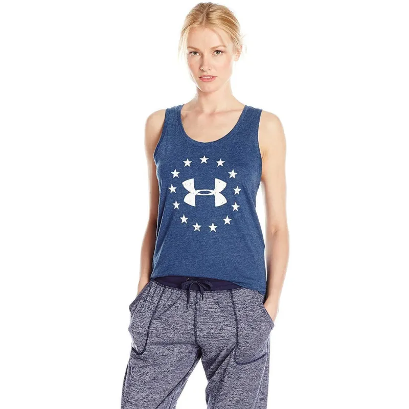 Women's Under Armour Freedom Logo Tank made by Under Armour