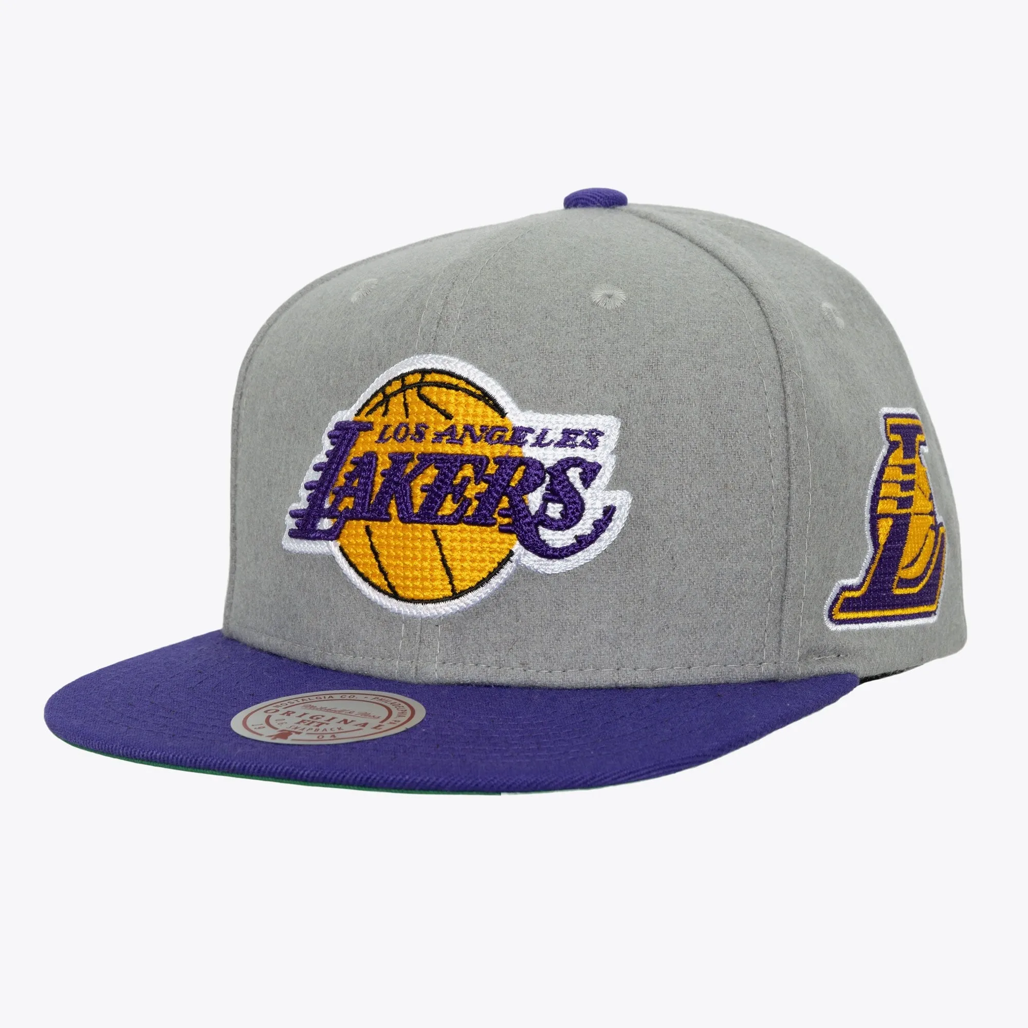 Men's Mitchell & Ness NBA Melt Stitch Snapback Lakers sold by Zulily