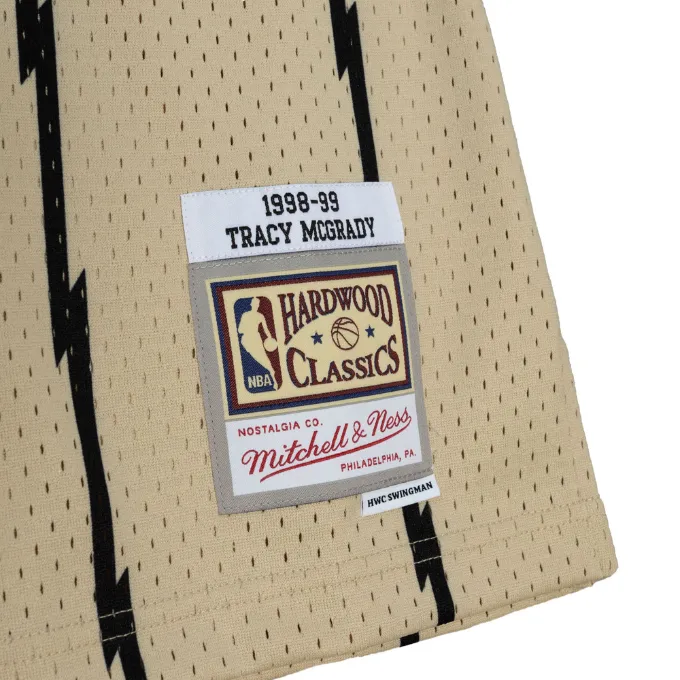 Men's Mitchell & Ness Khaki Black Swingman Jersey Raptors 1998 Tracy Mcgrady sold by Zulily product image thumbnail 4