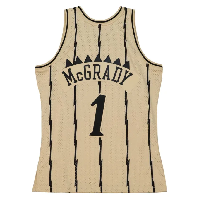 Men's Mitchell & Ness Khaki Black Swingman Jersey Raptors 1998 Tracy Mcgrady sold by Zulily product image thumbnail 2