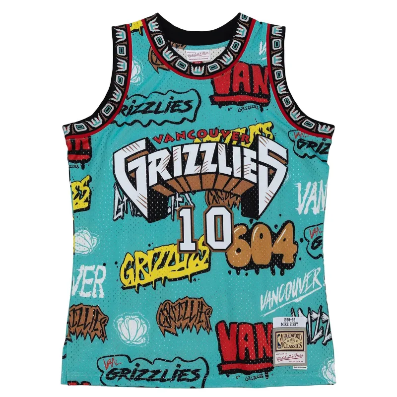 Mitchell & Ness NBA Slap Sticker Swingman Jersey Grizzlies 1998 Mike Bibby made by Mitchell & Ness
