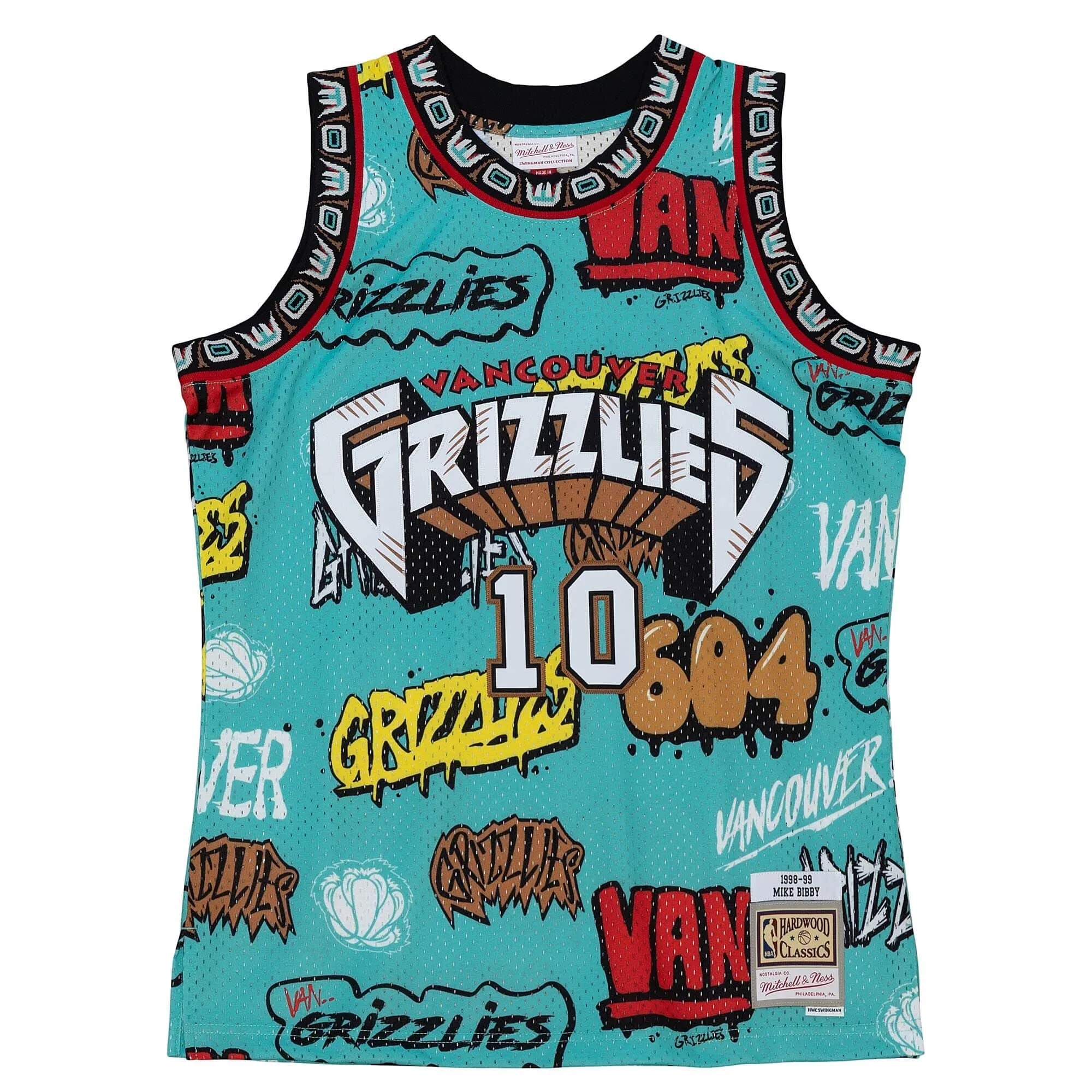 Mitchell & Ness NBA Slap Sticker Swingman Jersey Grizzlies 1998 Mike Bibby sold by Zulily