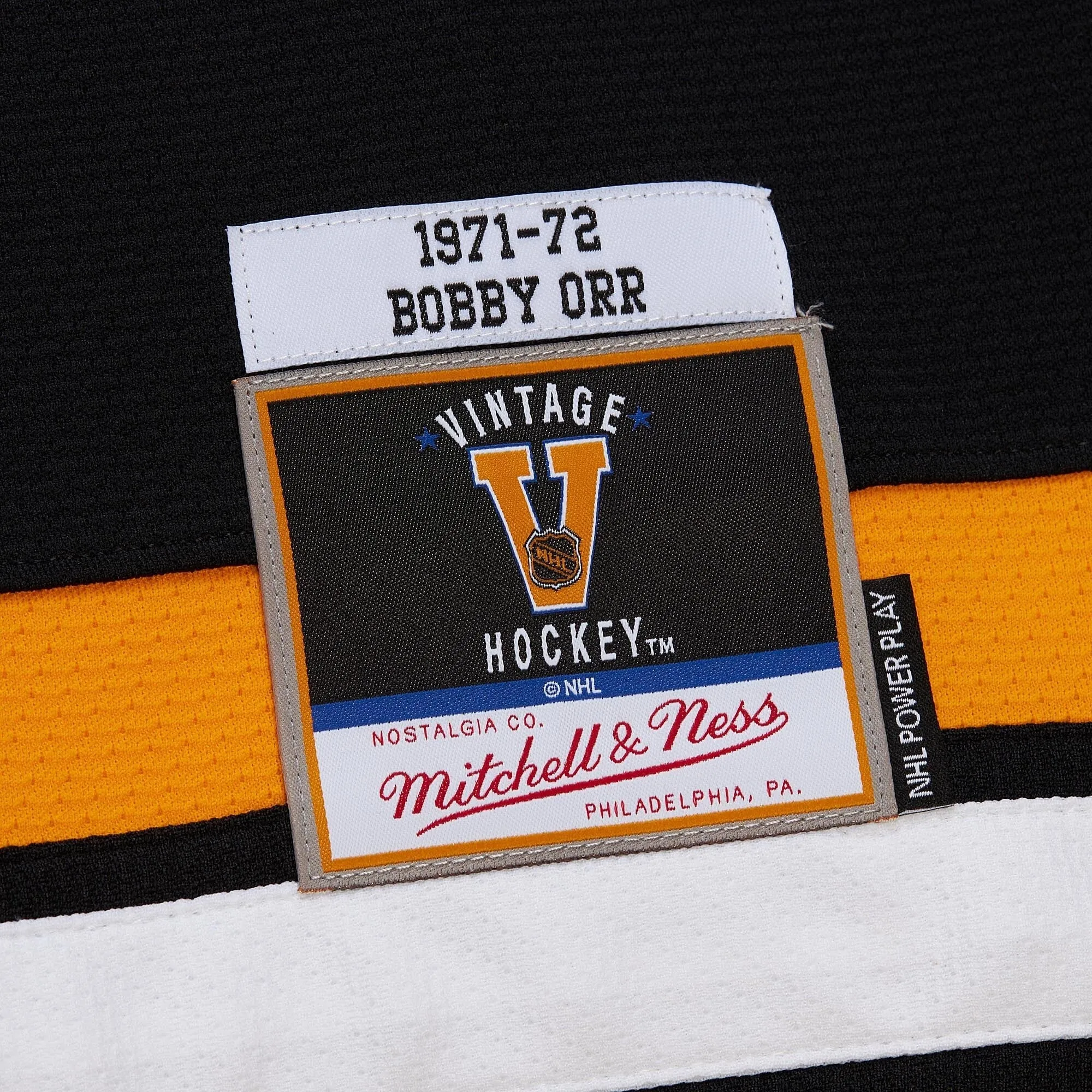 Men's Mitchell & Ness Nhl Dark Jersey Blue Line 2.0 Bruins 1971 Bobby Orr sold by Zulily product image thumbnail 5