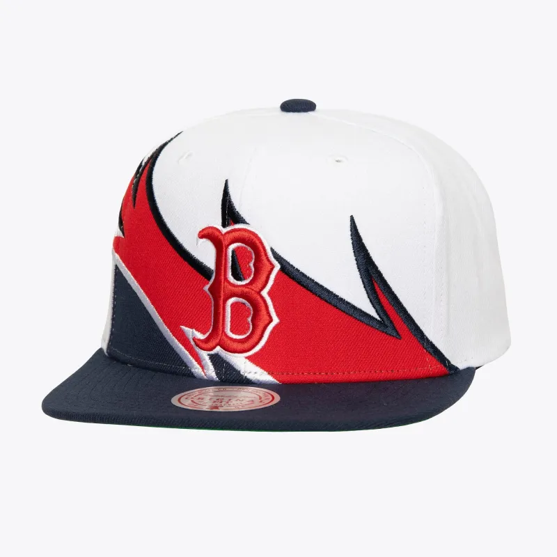 Men's Mitchell & Ness MLB Waverunner Snapback Red Sox - White sold by Zulily