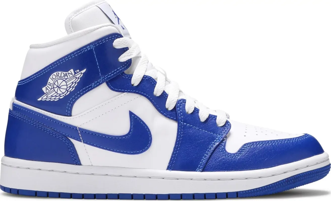 Women's Air Jordan Retro 1 Mid 'Kentucky Blue' sold by Zulily