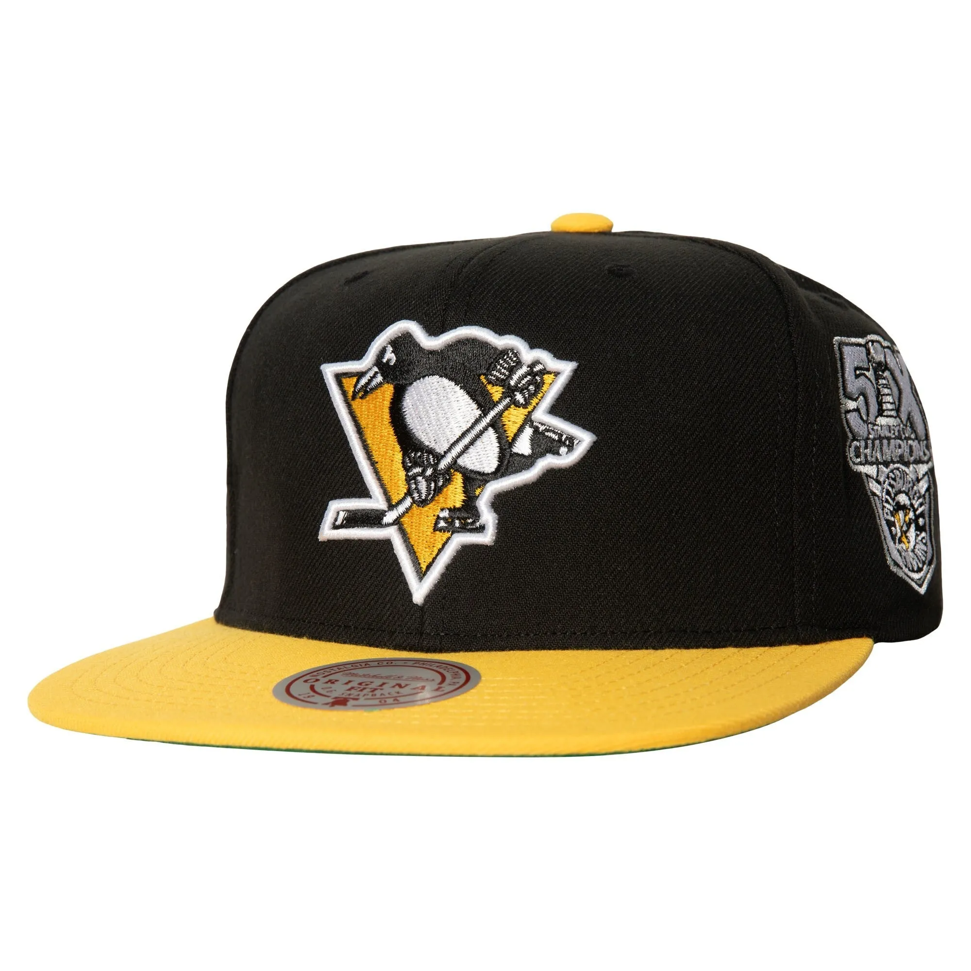 Men's Mitchell & Ness Nhl 2 Tone Side Patch Snapback Penguins sold by Zulily