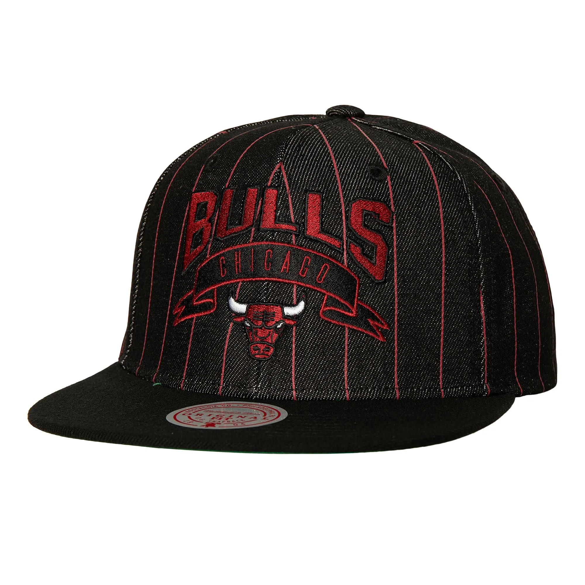 Men's Mitchell & Ness NBA Dem Stripes Snapback Bulls - Black sold by Zulily