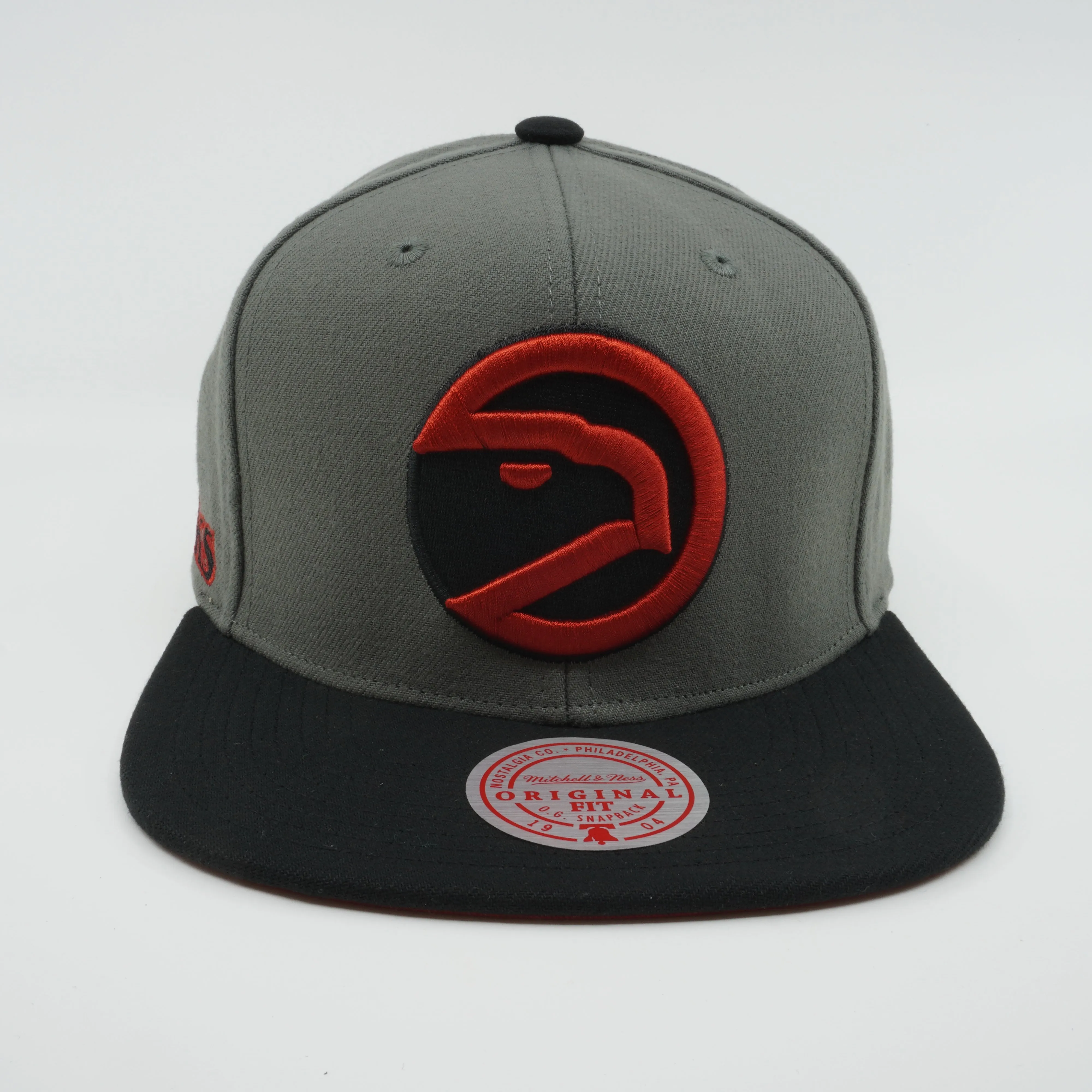 Men's Mitchell & Ness NBA Storm Front Snapback Hwc Hawks - Grey sold by Zulily product image thumbnail 2