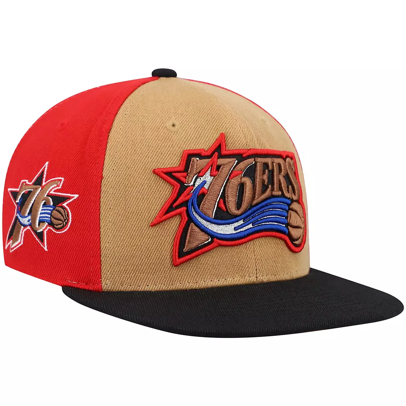 Men's Mitchell & Ness NBA On The Block Snapback Hwc 76Ers - Tan sold by Zulily product image thumbnail 2
