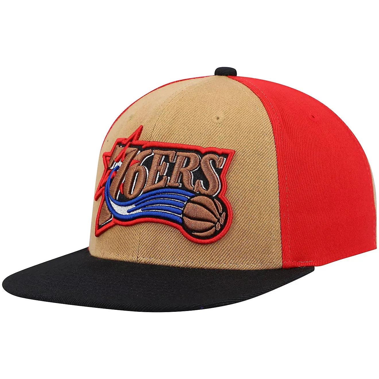 Men's Mitchell & Ness NBA On The Block Snapback Hwc 76Ers - Tan sold by Zulily product image thumbnail 3