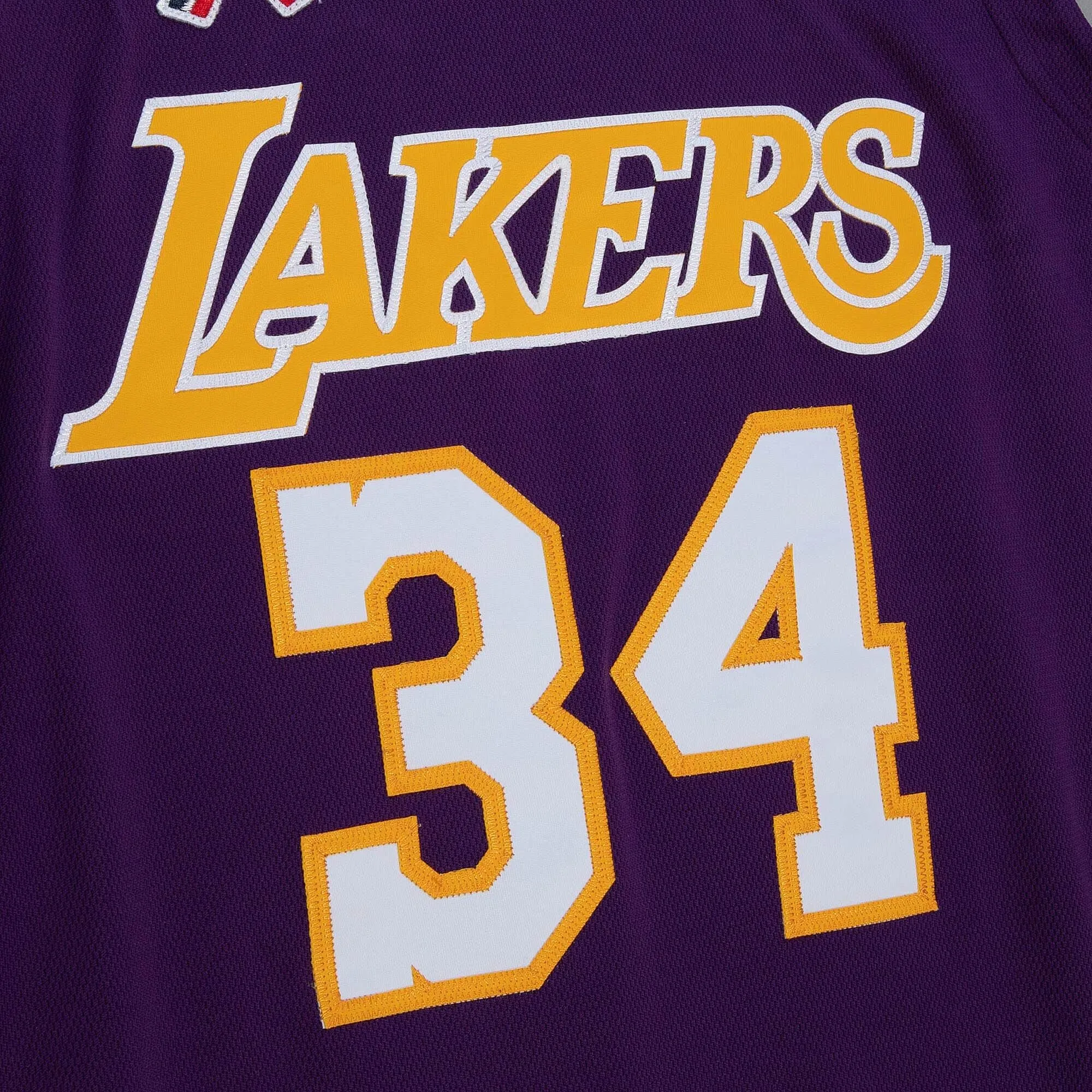 Mitchell & Ness NBA Finals Jersey La Lakers 2001 Shaquille O'Neal sold by Zulily product image thumbnail 3