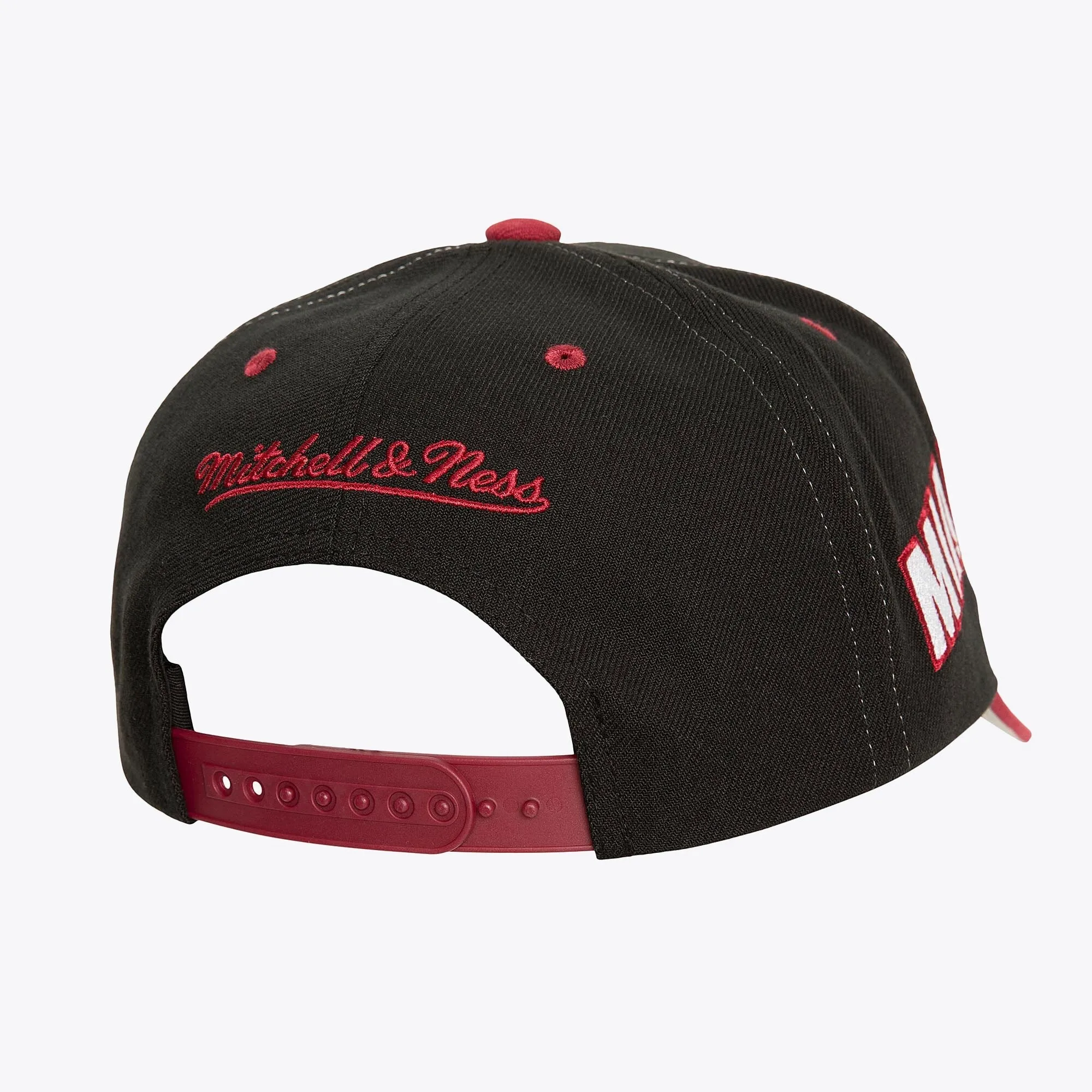 Men's Mitchell & Ness NBA Overbite Pro Snapback Heat - Black sold by Zulily product image thumbnail 2