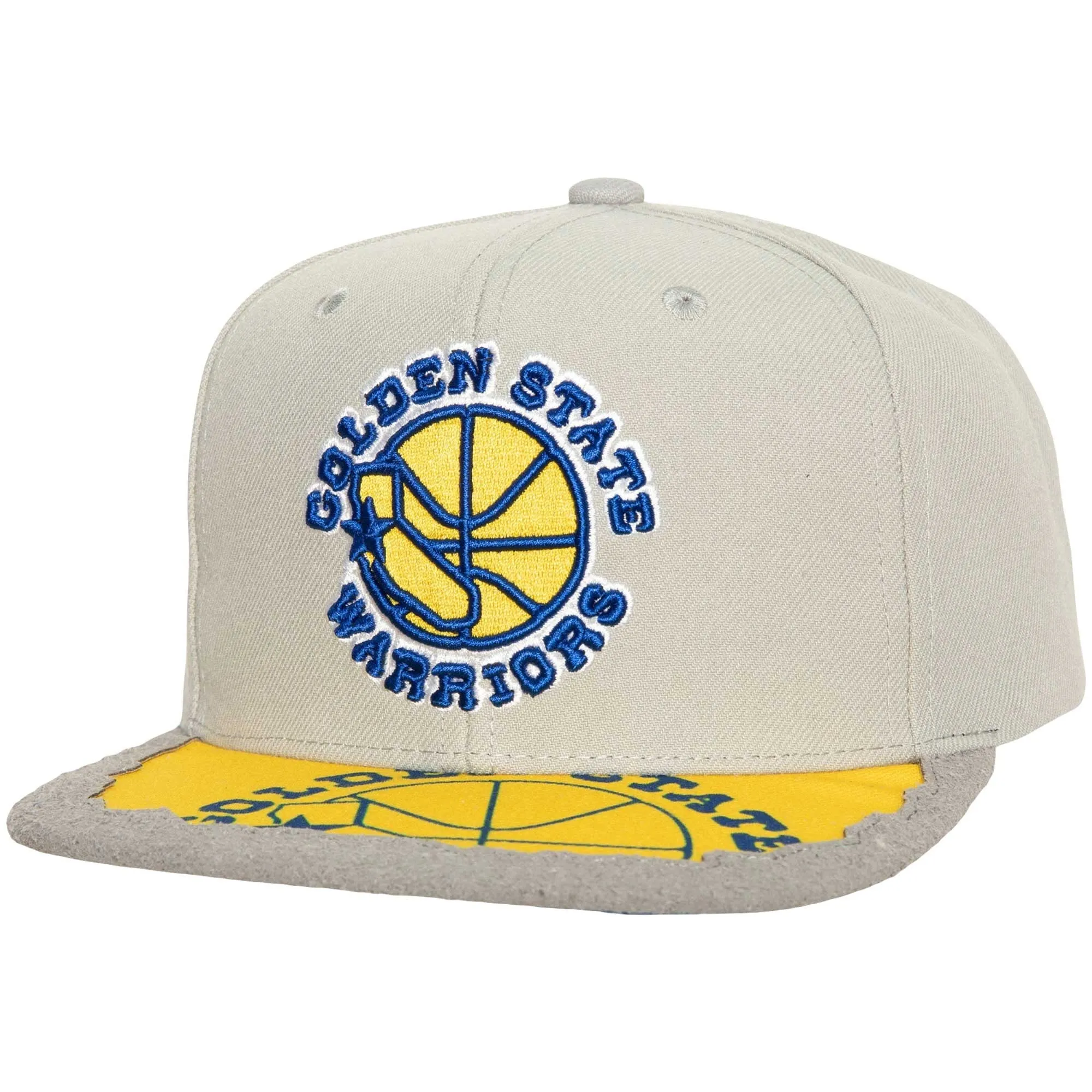 Men's Mitchell & Ness NBA Munch Time Snapback Hwc Warriors sold by Zulily