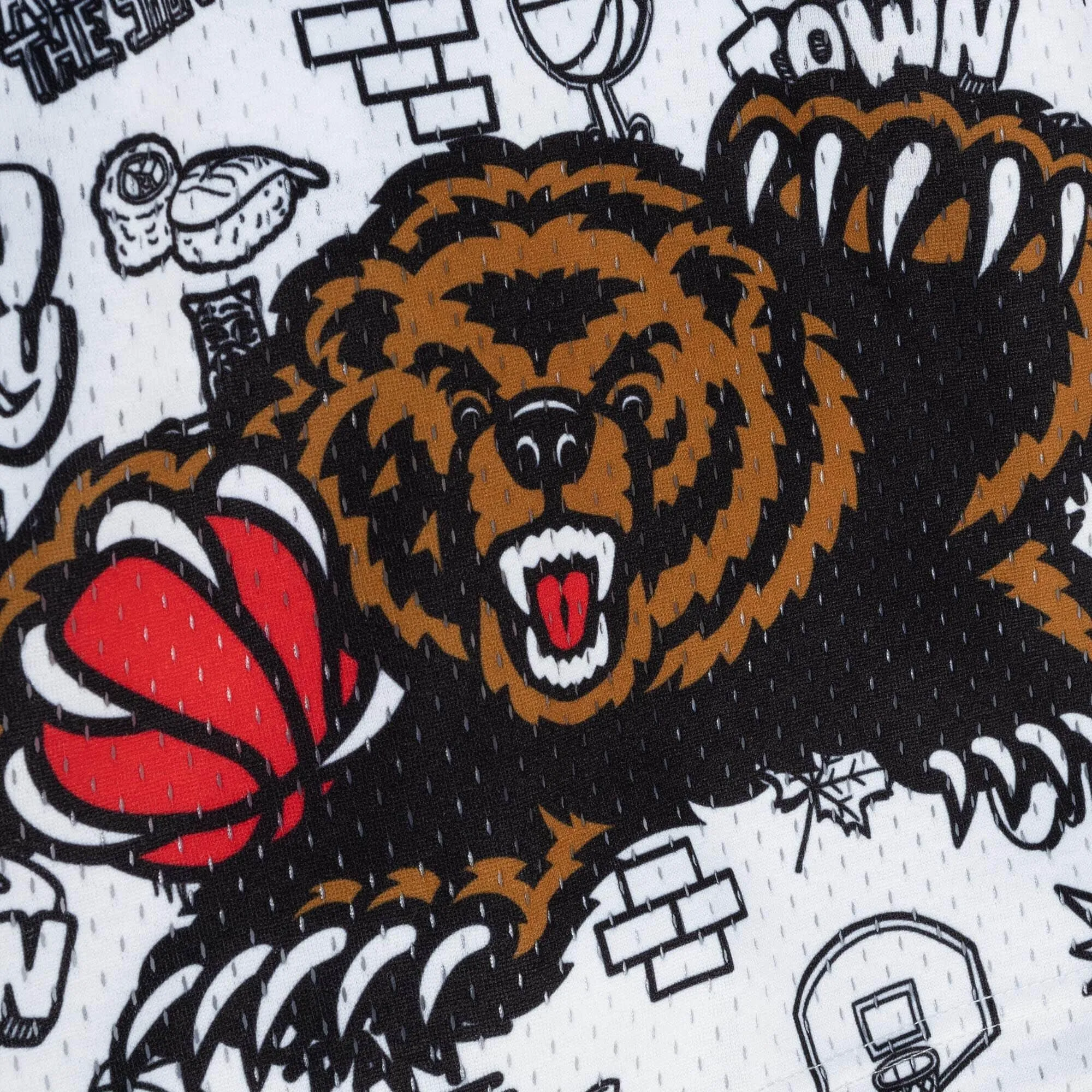 Mitchell & Ness NBA Doodle Swingman Shorts Vancouver Grizzlies 1998 sold by Zulily product image thumbnail 3
