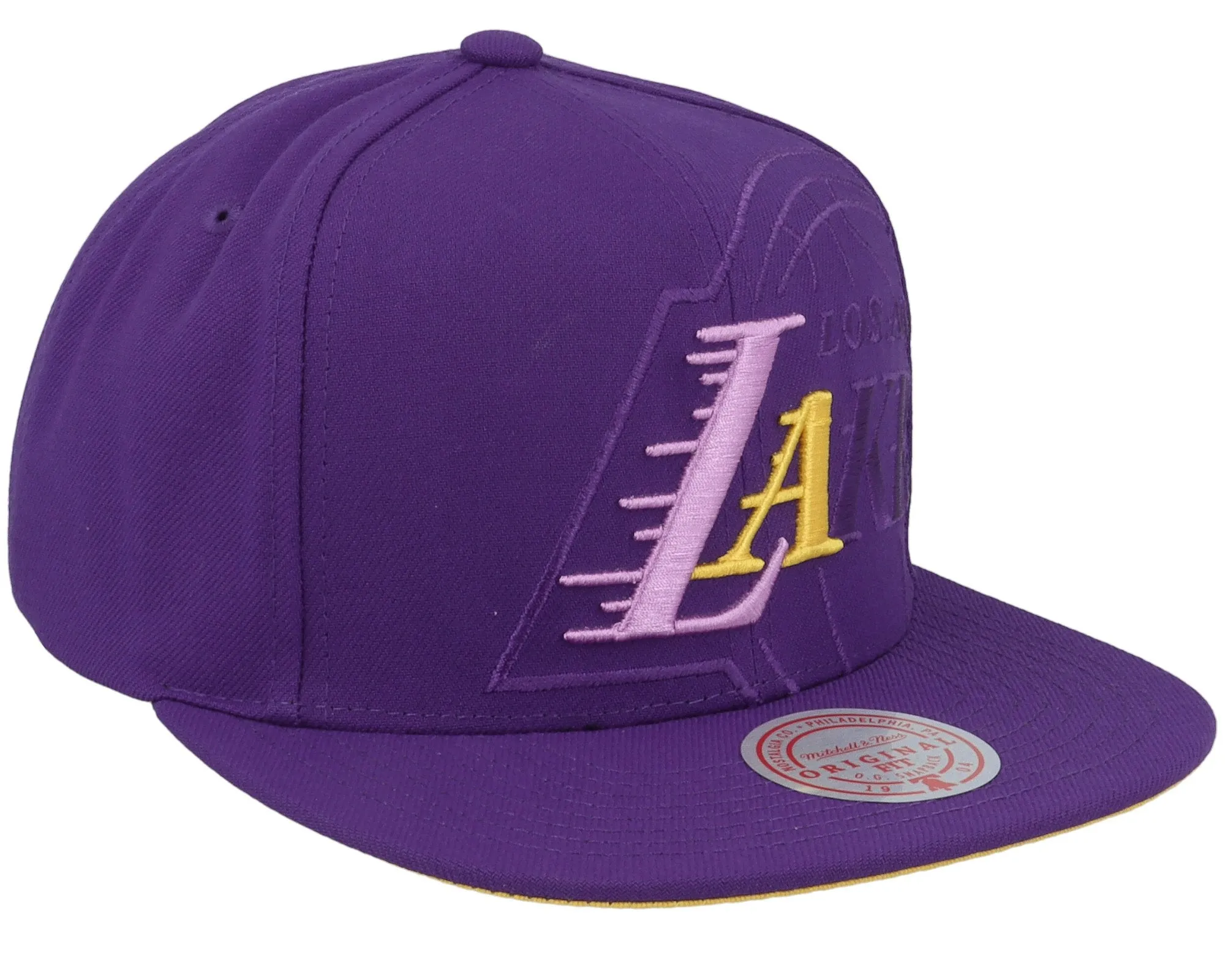 Men's Mitchell & Ness NBA Xl Logo Pop Snapback Lakers - Purple sold by Zulily product image thumbnail 2