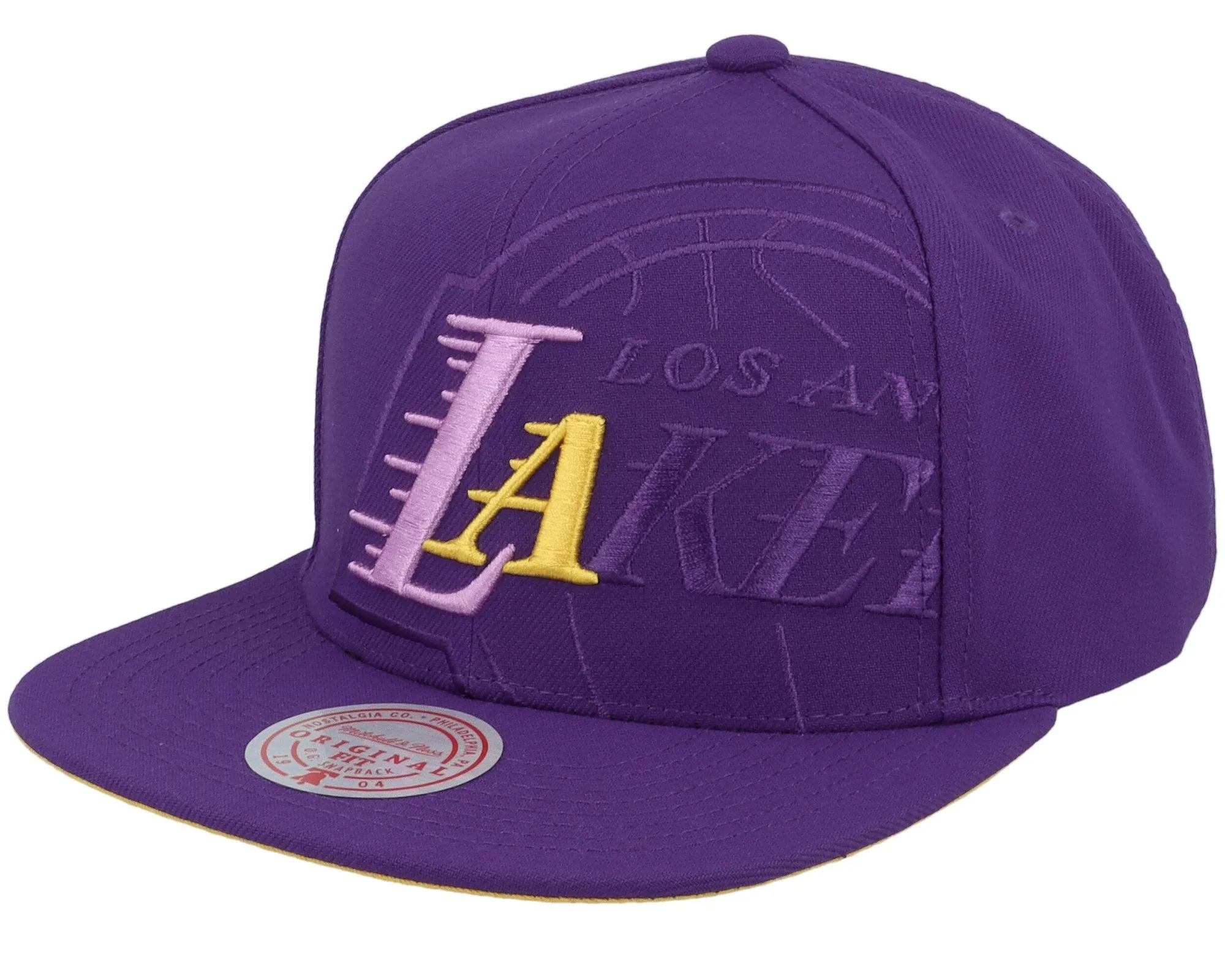 Men's Mitchell & Ness NBA Xl Logo Pop Snapback Lakers - Purple sold by Zulily