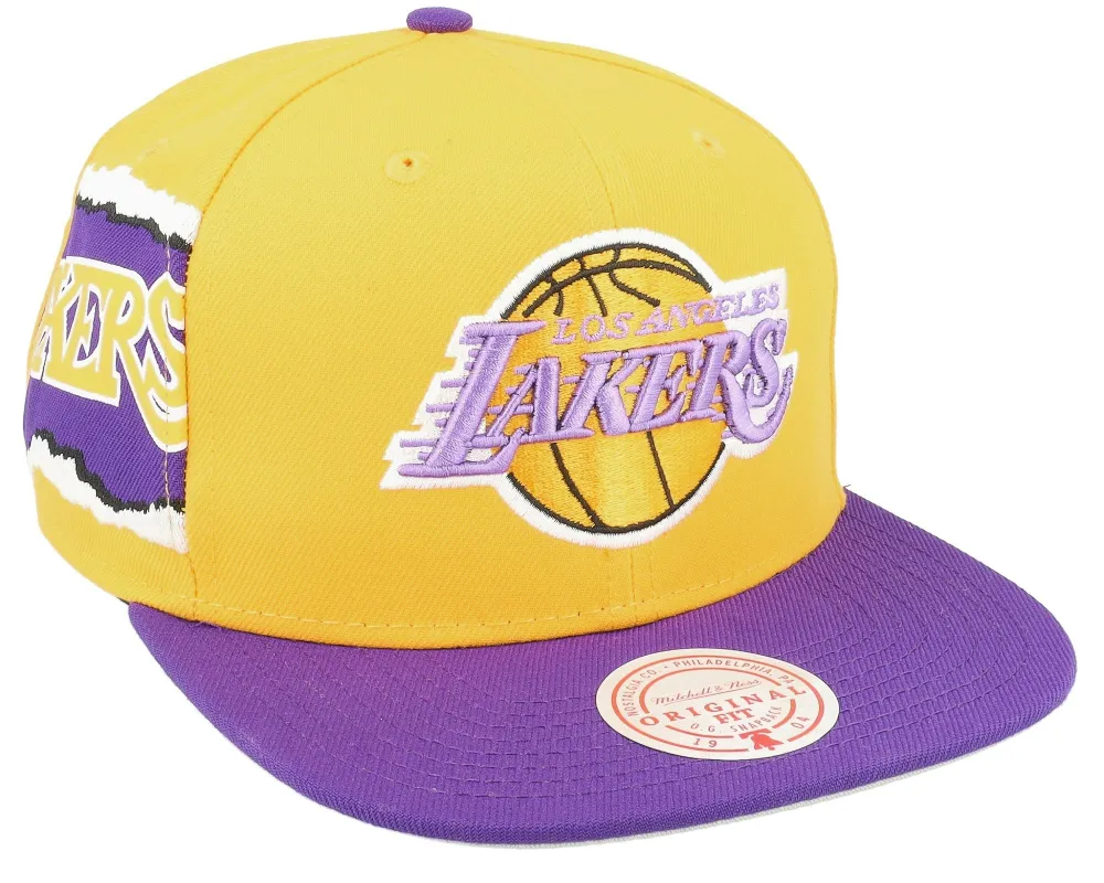 Men's Mitchell & Ness NBA Jumbotron Snapback Hwc Lakers - Yellow-Purple sold by Zulily