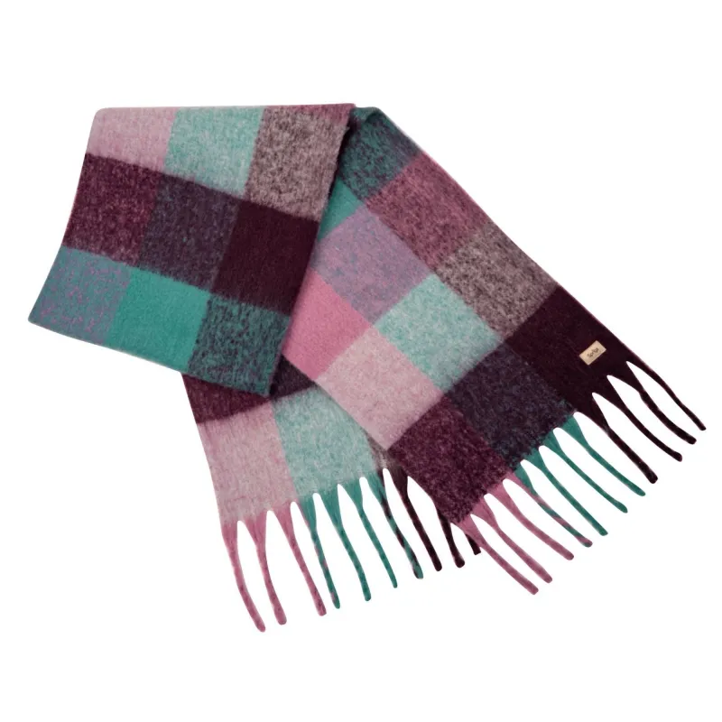 Sprigs Oversized Woven Plaid Fringe Scarf sold by Zulily