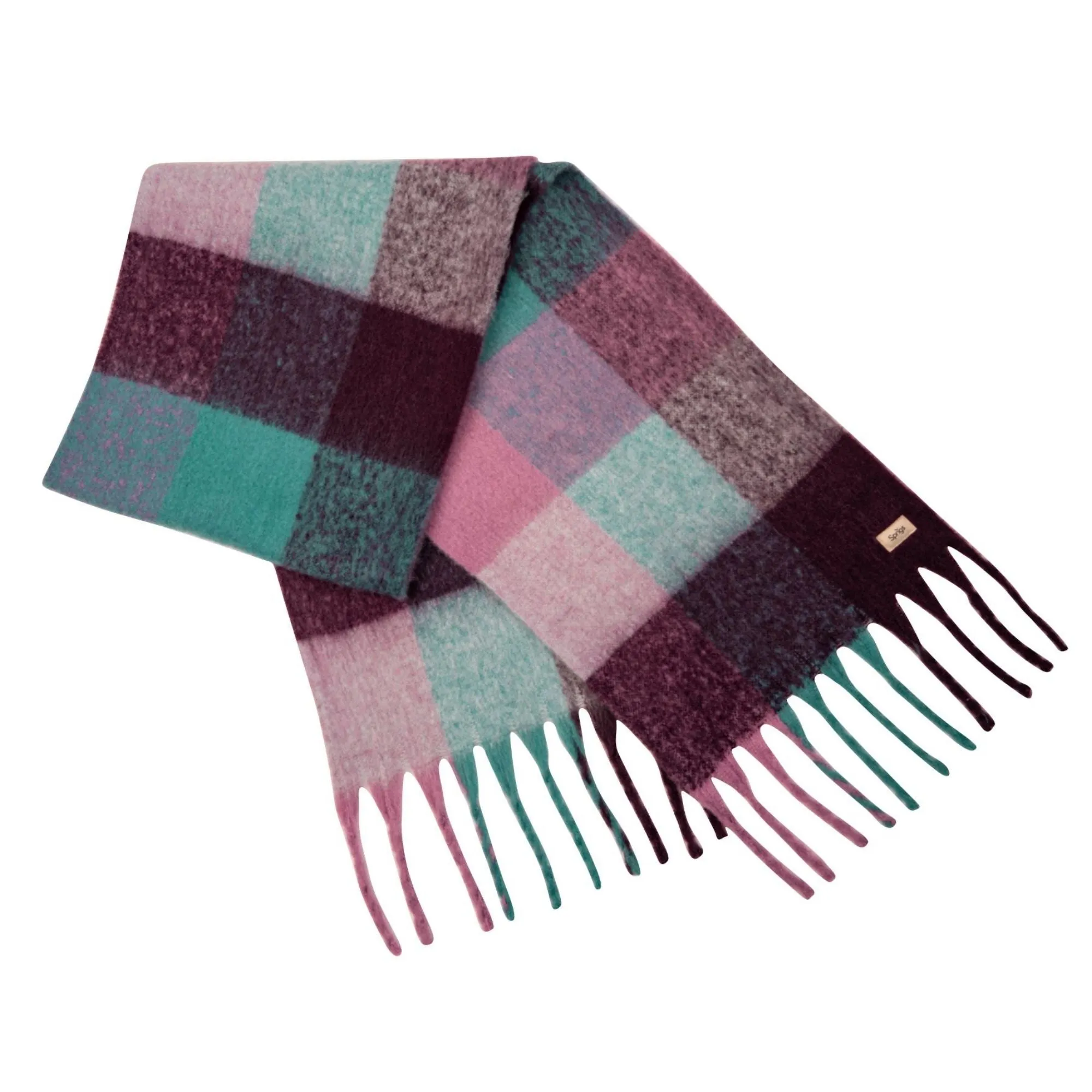 Sprigs Oversized Woven Plaid Fringe Scarf sold by Zulily