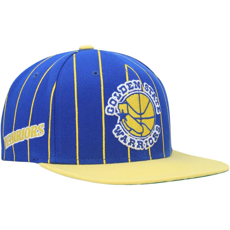 Men's Mitchell & Ness NBA Team Pin Snapback Hwc Warriors - Blue sold by Zulily