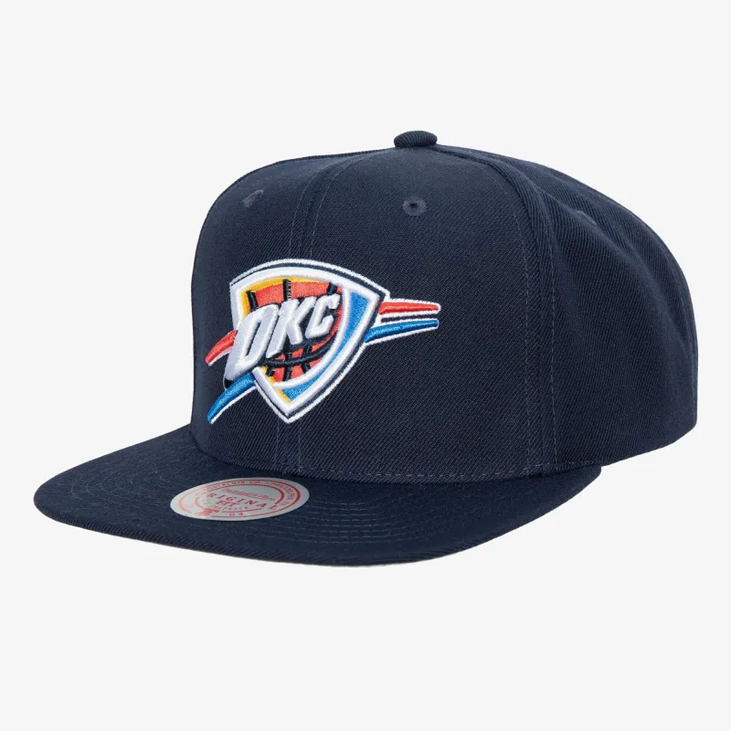 Men's Mitchell & Ness NBA Team Ground 2 Snapback Thunder sold by Zulily