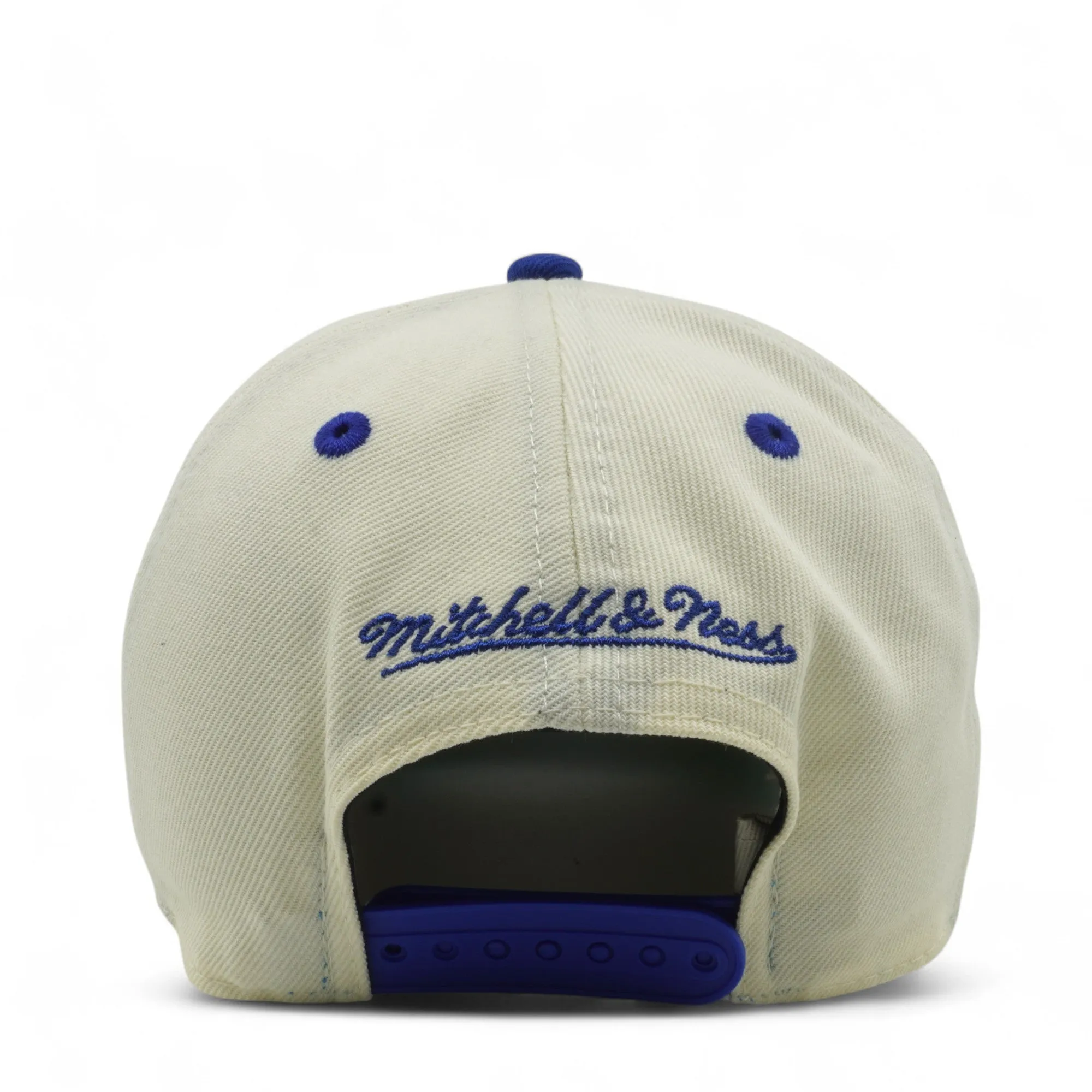 Men's Mitchell & Ness MLB Hat Trick Script Pro Pinch Snapback Coop Braves - Cream sold by Zulily product image thumbnail 5