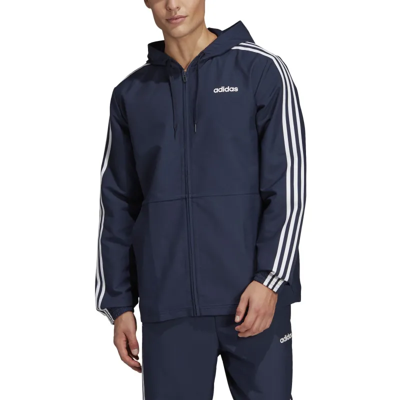 Men's adidas Essentials 3-Stripes Woven Windbreaker made by Adidas