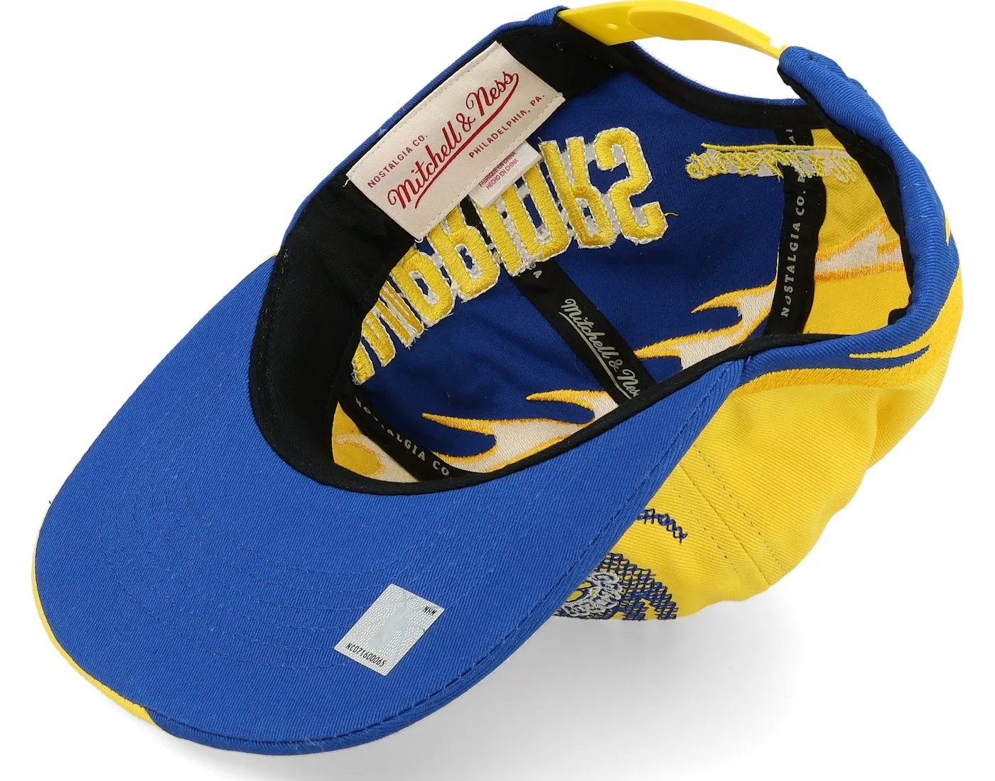 Men's Mitchell & Ness NBA Spiral Deadstock Snapback Hwc Warriors - Yellow sold by Zulily product image thumbnail 4