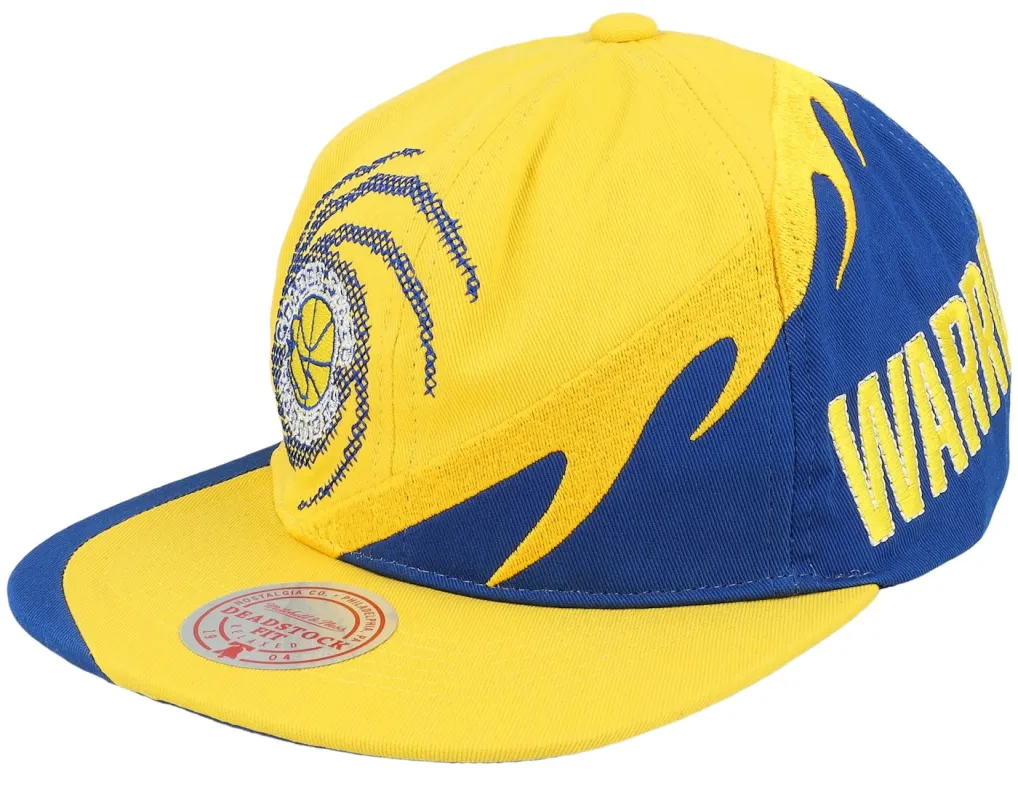 Men's Mitchell & Ness NBA Spiral Deadstock Snapback Hwc Warriors - Yellow sold by Zulily