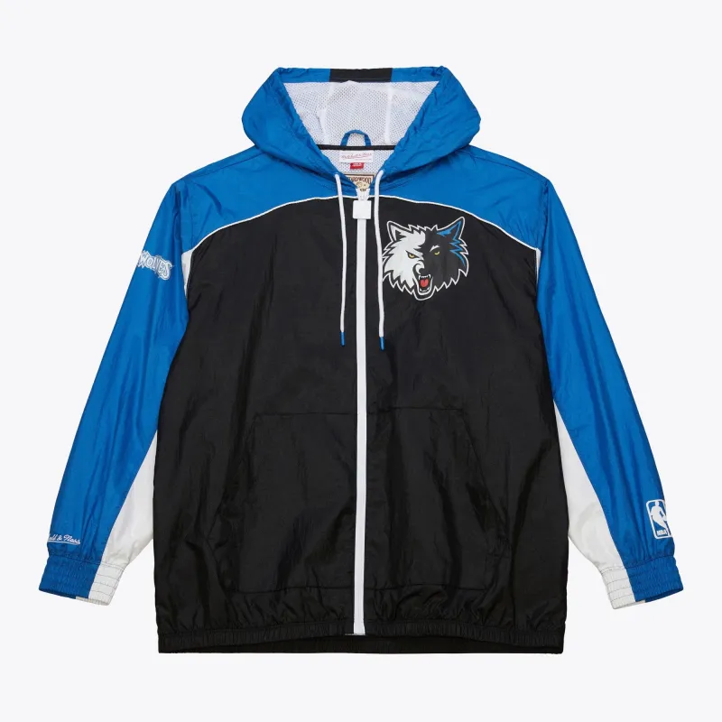 Men's Mitchell & Ness Big Shot Premium Winbreaker Vintage Logo Timberwolves sold by Zulily