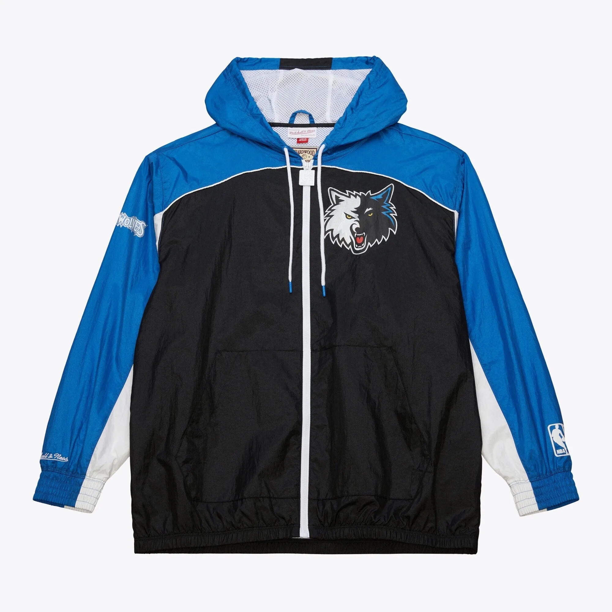 Men's Mitchell & Ness Big Shot Premium Winbreaker Vintage Logo Timberwolves sold by Zulily