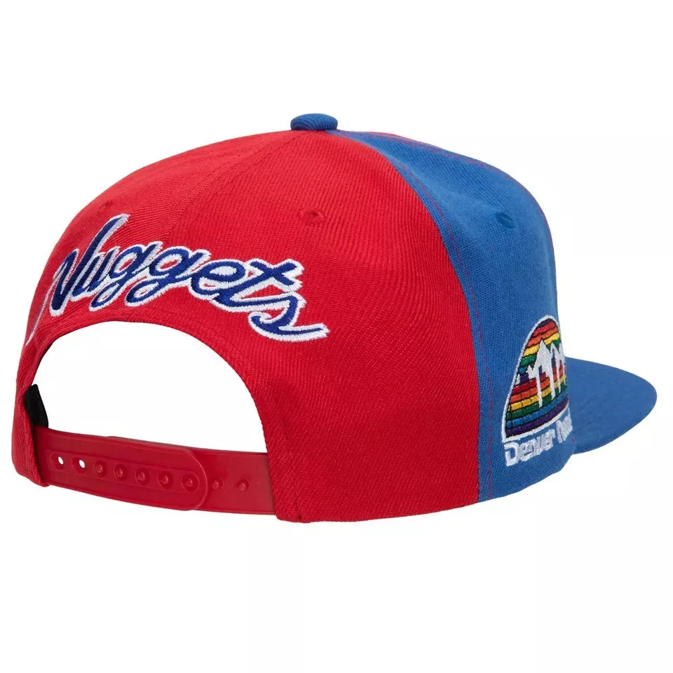 Men's Mitchell & Ness NBA Rear Script Deadstock Snapback Hwc NUGGets - Red-Royal sold by Zulily product image thumbnail 2