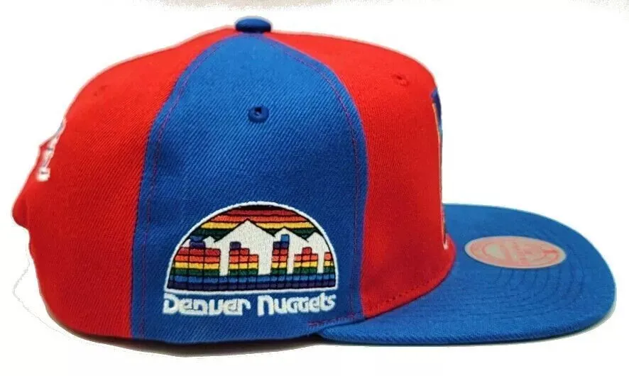 Men's Mitchell & Ness NBA Rear Script Deadstock Snapback Hwc NUGGets - Red-Royal sold by Zulily product image thumbnail 3