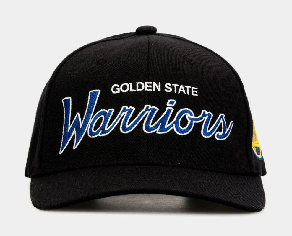 Men's Mitchell & Ness NBA Team Script 2.0 Stretch Snapback Warriors made by Mitchell & Ness