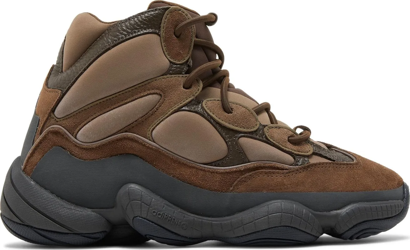 Men's adidas Yeezy 500 High "Taupe Black" sold by Zulily