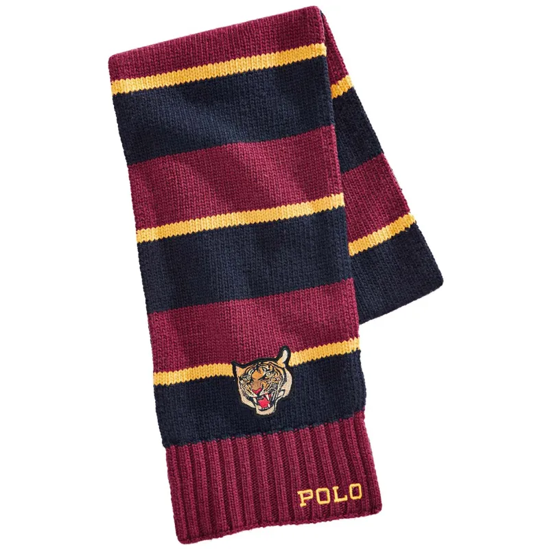 Men's Polo Ralph Lauren Rugby Stripe Tiger Scarf sold by Zulily